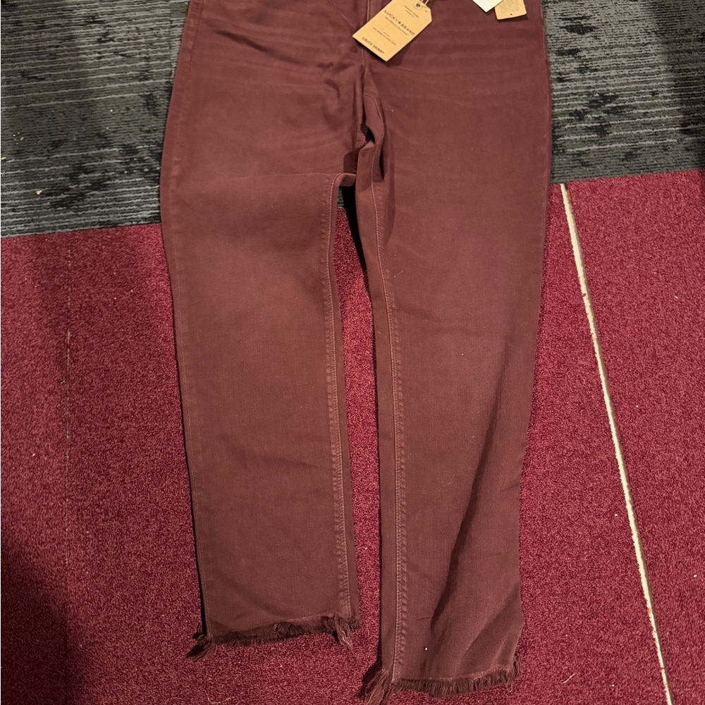 Lucky Brand Burgundy Pants